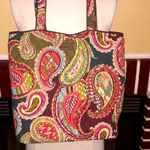 Vera Bradley Brown Multicolor Tote Bag